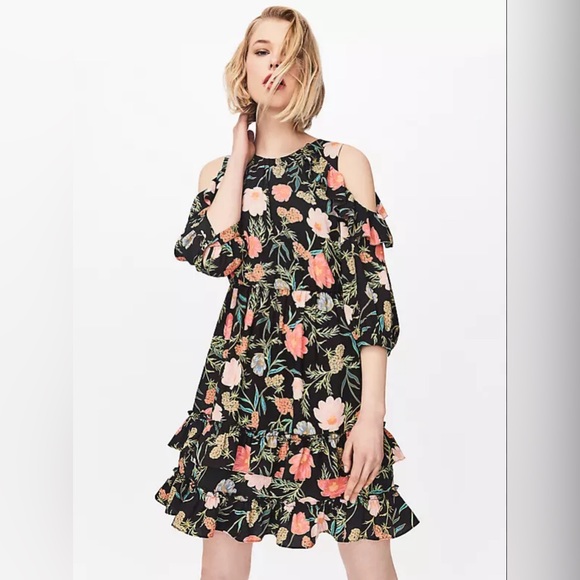 kate spade Dresses & Skirts - Kate Spade Floral Blooming Cold Shoulder Dress